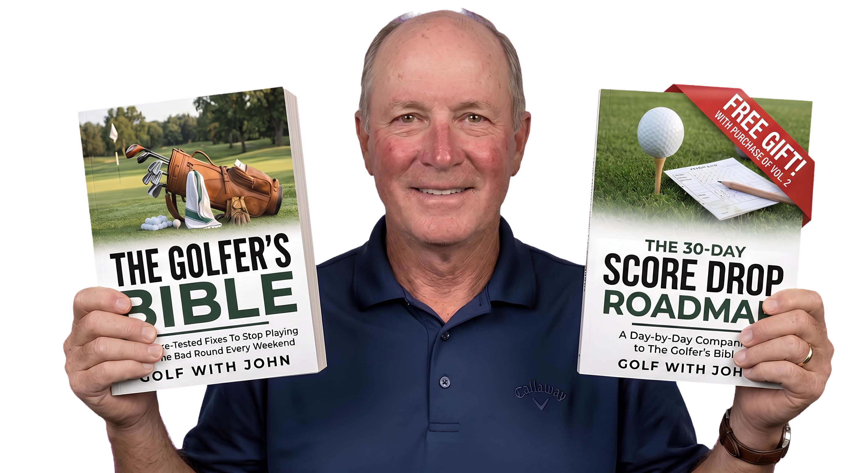 The Golfer's Bible and Score Drop Roadmap bundle displayed together